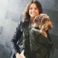 4LazyLegs 4Lazylegs Pocket Draagzak Canvas - Army Print XS - 7 Kilo