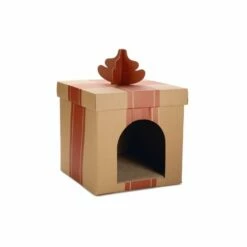 Beeztees Beeztees Kartonnen Kattenhuis Kerstcadeau - 36 Cm -Puur Winkel beeztees beeztees kartonnen kattenhuis kerstcadeau 2