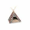 Beeztees Beeztees Tipi Tent Vigo - Wit/Zwart - 50x50x70 -Puur Winkel beeztees beeztees tipi tent vigo wit zwart 50x50x7