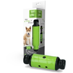 Eat Slow Live Longer Feed And Treat Roller - Groen - L - 23 X ø 8 Cm -Puur Winkel eat slow live longer feed and treat roller groen l 4