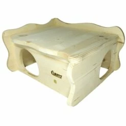 Elmato Elmato Houten Hoekhuis Bilbao - 38x32x20 Cm