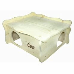 Elmato Elmato Houten Huis Bilbao - 50x42x25 Cm