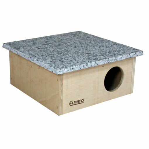 Elmato Elmato Knaagdieren Koelhuis Met Graniet Elmi - 20 X 20 X 9 Cm -Puur Winkel elmato elmato knaagdieren koelhuis met graniet elm