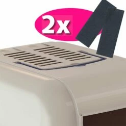 Ferplast Ferplast Kattenbak Maxi Bella Cabrio - 65.5x50x47 Cm - Verschillende Kleuren -Puur Winkel ferplast ferplast kattenbak maxi bella cabrio 655x 3