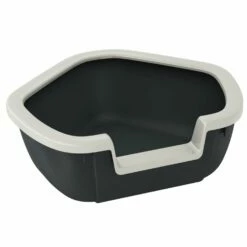 Ferplast Ferplast Open Hoektoilet Dama - 57.5x51.5x22 Cm - Verschillende Kleuren -Puur Winkel ferplast ferplast open hoektoilet dama 575x515x22 2