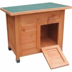 Flamingo Houten Schuilhuis Domo - 53x37x46 Cm -Puur Winkel flamingo houten schuilhuis domo 53x37x46 cm 2