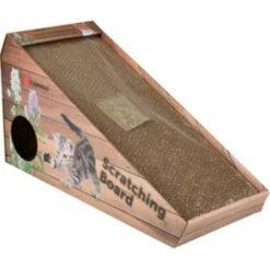 Flamingo Krabkarton Helling - 50 X 21 X 32 Cm - Met Muis Binnenin
