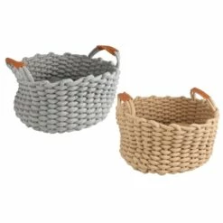 Flamingo Mand Enya Rond Met Kussen - 34x18 Cm