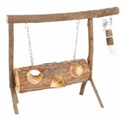 Flamingo Schommel Hout - 32x25 Cm -Puur Winkel flamingo schommel hout 32x25 cm 1