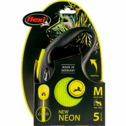Flexi Flexi Hondenriem - Cord - New Neon