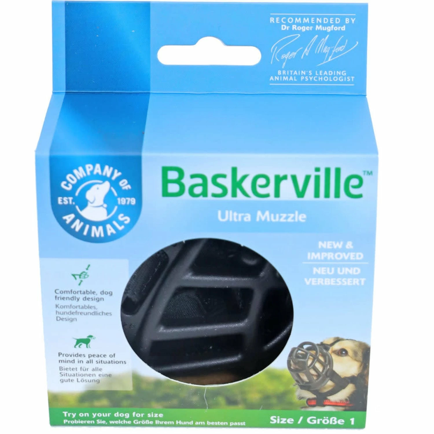 Gebr. De Boon Baskerville Muilkorf - Ultra Muzzle - Zwart 4 Gebr. De Boon Baskerville Muilkorf - Ultra Muzzle - Zwart - Afbeelding 2
