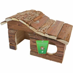Gebr. De Boon Boon Houten Huis Golfdak Schorshout 15.5x23x16 Cm
