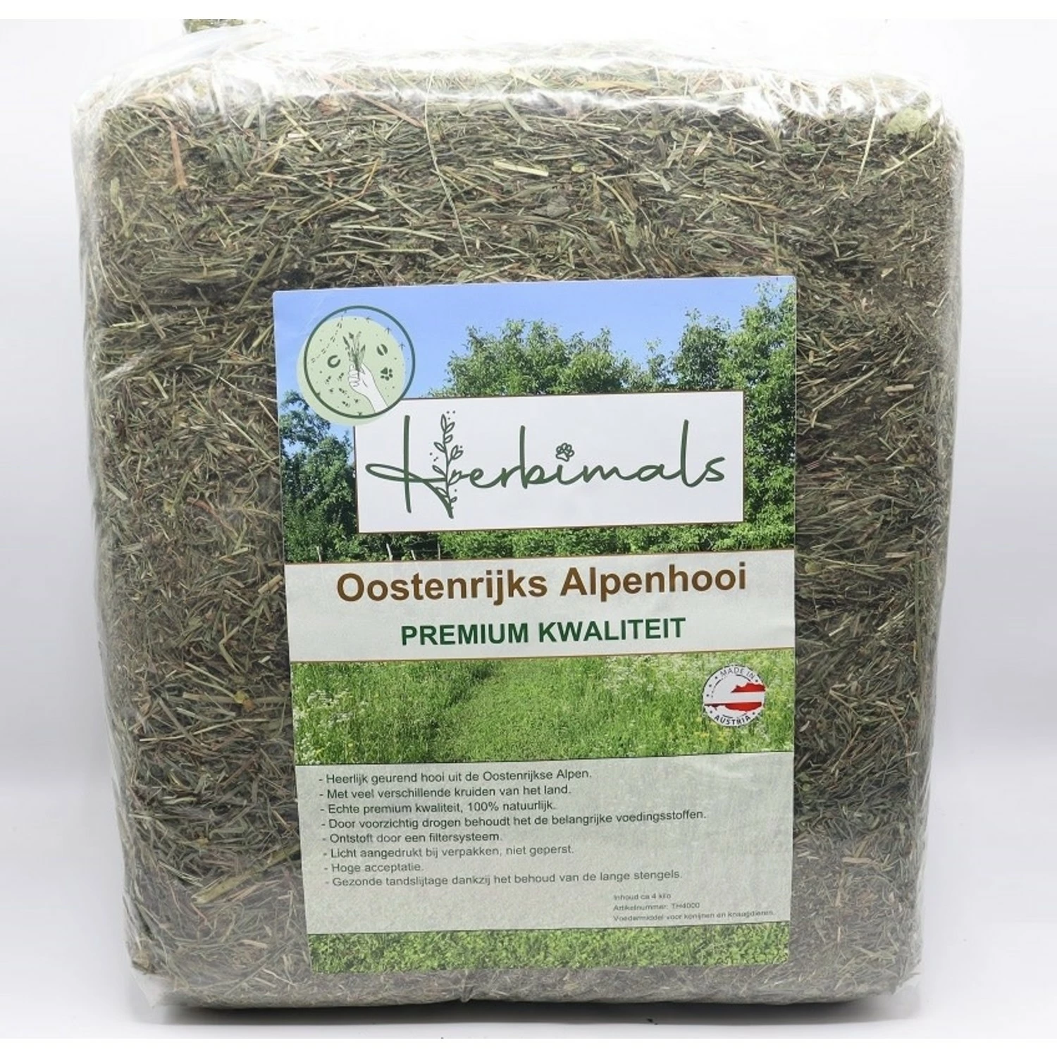 Herbimals Herbimals Premium Oostenrijks Alpenhooi - 4 Kilo 3 Herbimals Herbimals Premium Oostenrijks Alpenhooi - 4 Kilo