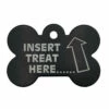 IMARC Hondenpenning – Bot – Insert Treat Here.... – Zwart -Puur Winkel imarc hondenpenning bot insert treat here zwart