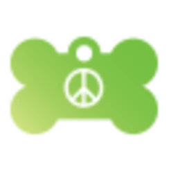 IMARC Hondenpenning – Bot – Peace – Groen -Puur Winkel imarc hondenpenning bot peace groen 2