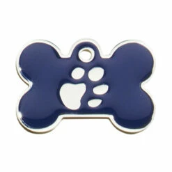 IMARC Hondenpenning – Bot – Poot Zilver – Blauw