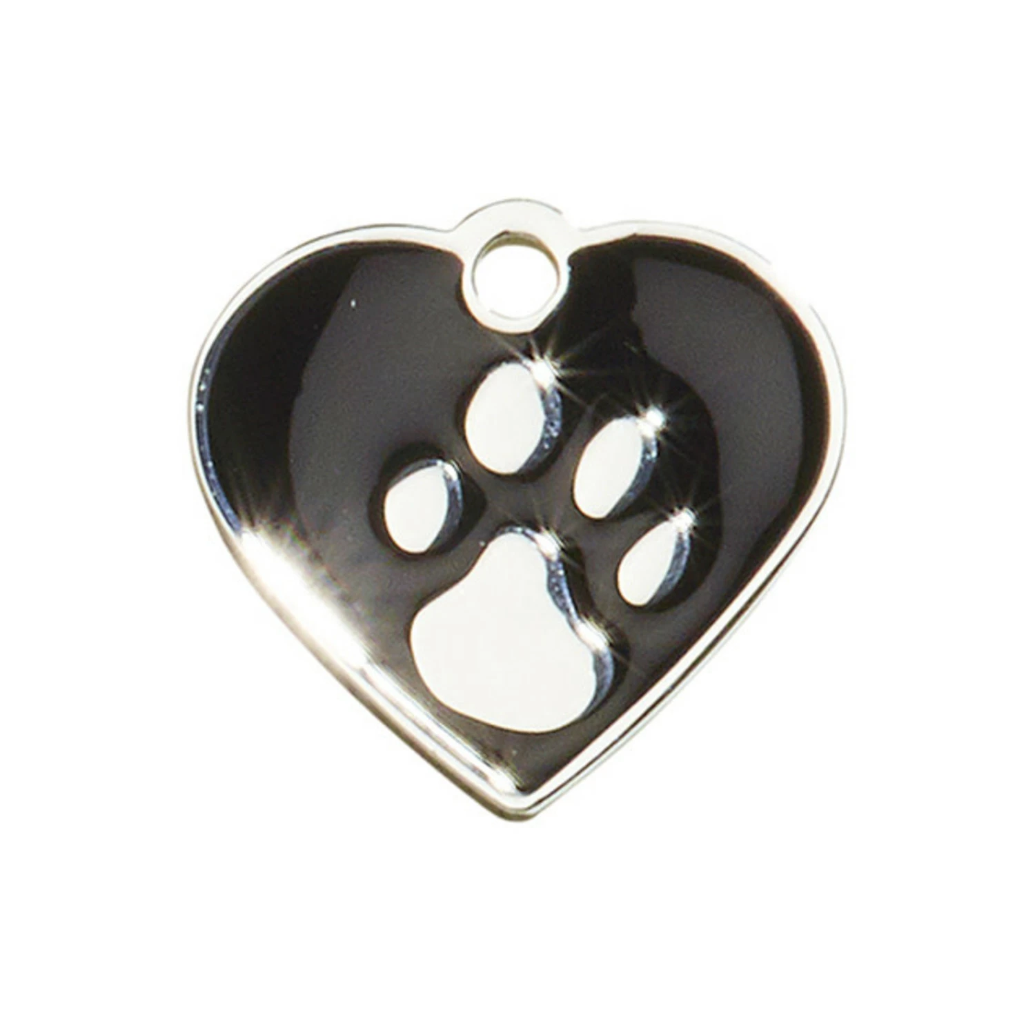 IMARC Hondenpenning – Hart – Poot Zilver – Zwart 3 IMARC Hondenpenning – Hart – Poot Zilver – Zwart