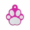 IMARC Hondenpenning - Pootvorm Roze Met Zilver Groot -Puur Winkel imarc hondenpenning pootvorm roze met zilver groot