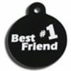 IMARC Hondenpenning – Rond – Best #1 Friend – Zwart -Puur Winkel imarc hondenpenning rond best 1 friend zwart