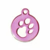 IMARC Hondenpenning – Rond – Poot Zilver – Roze -Puur Winkel imarc hondenpenning rond poot zilver roze