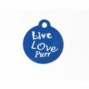 IMARC Kattenpenning – Rond – Live Love Purr – Blauw - Klein Ø2 Cm -Puur Winkel imarc kattenpenning rond live love purr blauw klei