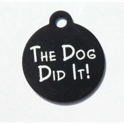 IMARC Kattenpenning – Rond – The Dog Did It!– Zwart - Klein Ø2 Cm -Puur Winkel imarc kattenpenning rond the dog did it zwart klei 1
