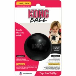Kong Kong Bal Rubber Zwart -Puur Winkel kong kong bal rubber zwart 2