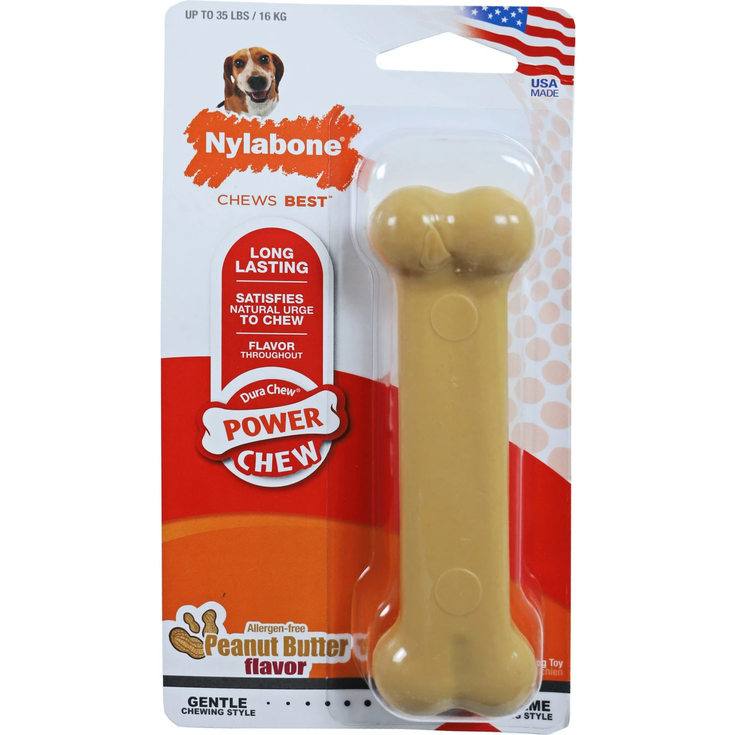 Nylabone Nylabone Extreme Bot - Peanutbutter M 3 Nylabone Nylabone Extreme Bot - Peanutbutter M