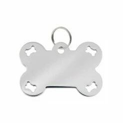 Pet Scribe Hondenpenning - Chroom - Uitgestanst Groot Bot