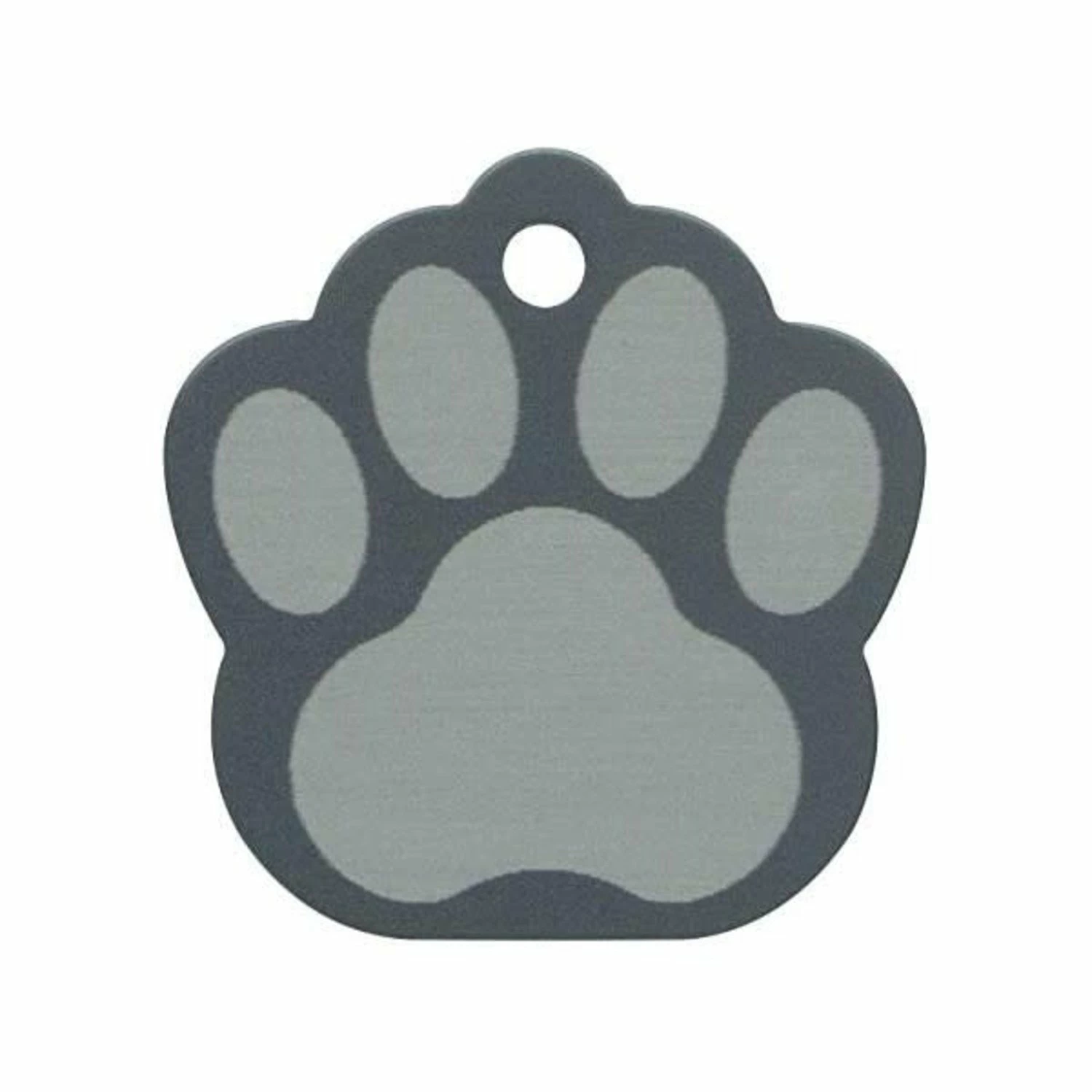 Pet Scribe Hondenpenning - Pootvorm - Grijs Geëtst 4 Pet Scribe Hondenpenning - Pootvorm - Grijs Geëtst - Afbeelding 2