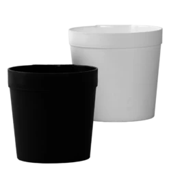 Raambloempot Set Van 2 - Zwart-wit - L 23 Raambloempot Set Van 2 - Zwart-wit - L -Puur Winkel raambloempot set van 2 zwart wit l 10