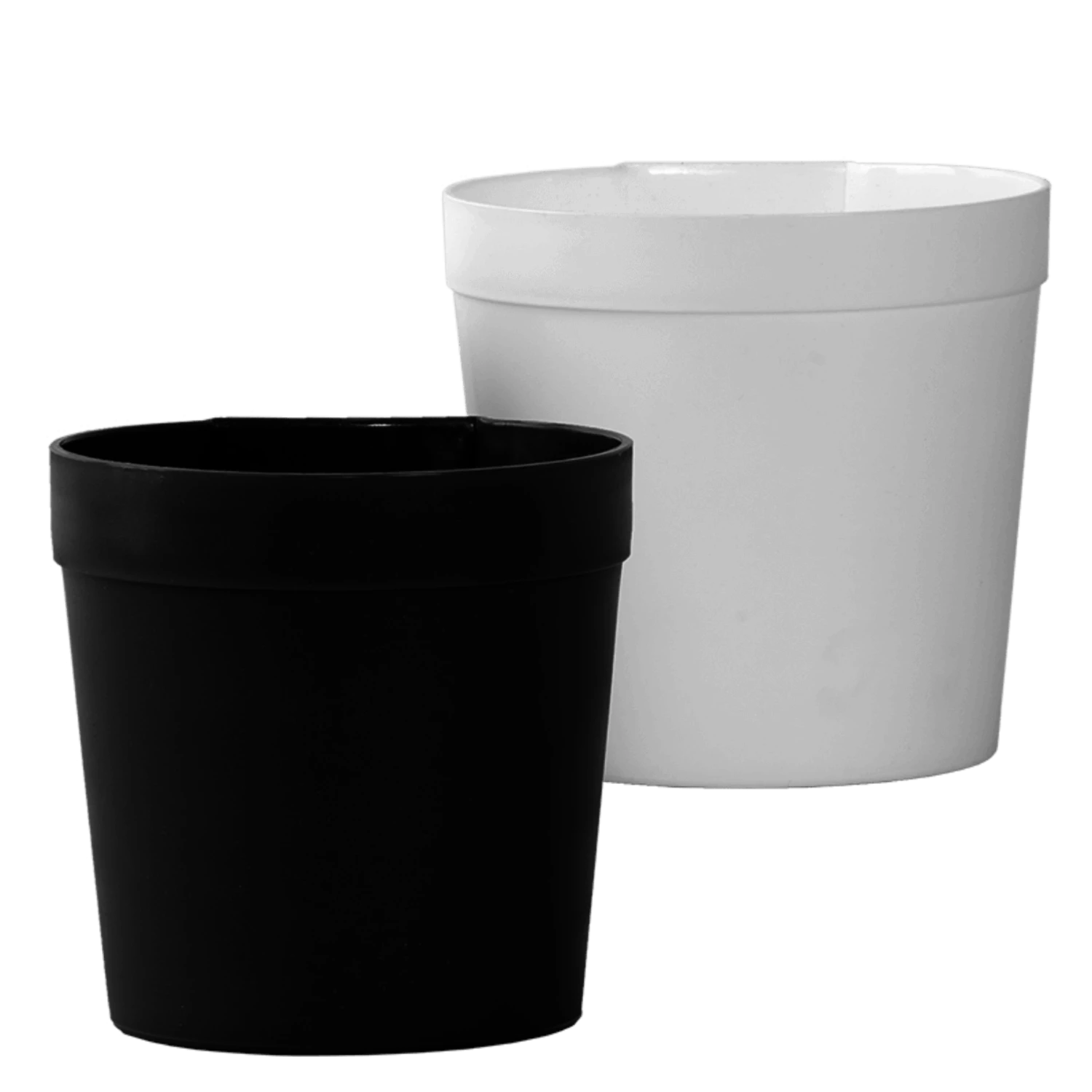 Raambloempot Set Van 2 - Zwart-wit - L 3 Raambloempot Set Van 2 - Zwart-wit - L