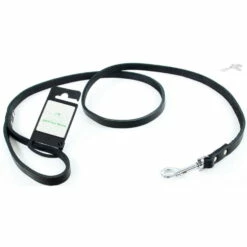 Tijssen Hondenriem Vetleer Zwart