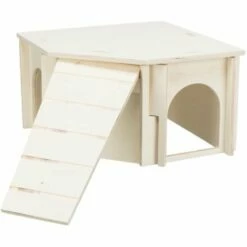 Trixie Houten Hoekhuis Thore - 40x23x40 Cm -Puur Winkel trixie houten hoekhuis thore 40x23x40 cm 3