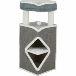Trixie Trixie Cat Tower Arma - 54x54x98 Cm - Grijs-Wit -Puur Winkel trixie trixie cat tower arma 54x54x98 cm grijs wit 6