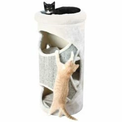 Trixie Trixie Cat Tower Gracia - 38x85 Cm - Lichtgrijs -Puur Winkel trixie trixie cat tower gracia 38x85 cm lichtgrijs 5