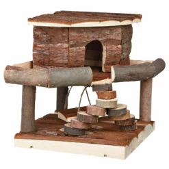 Trixie Trixie Houten Huis Ida Schorshout - 19x20x19 Cm