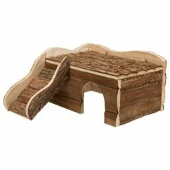 Trixie Trixie Houten Huis Ineke Schorshout - 2 Ingangen 38x25x50 Cm -Puur Winkel trixie trixie houten huis ineke schorshout 2 ingan 2