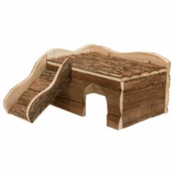 Trixie Trixie Houten Huis Ineke Schorshout - 2 Ingangen 30x16x32 Cm