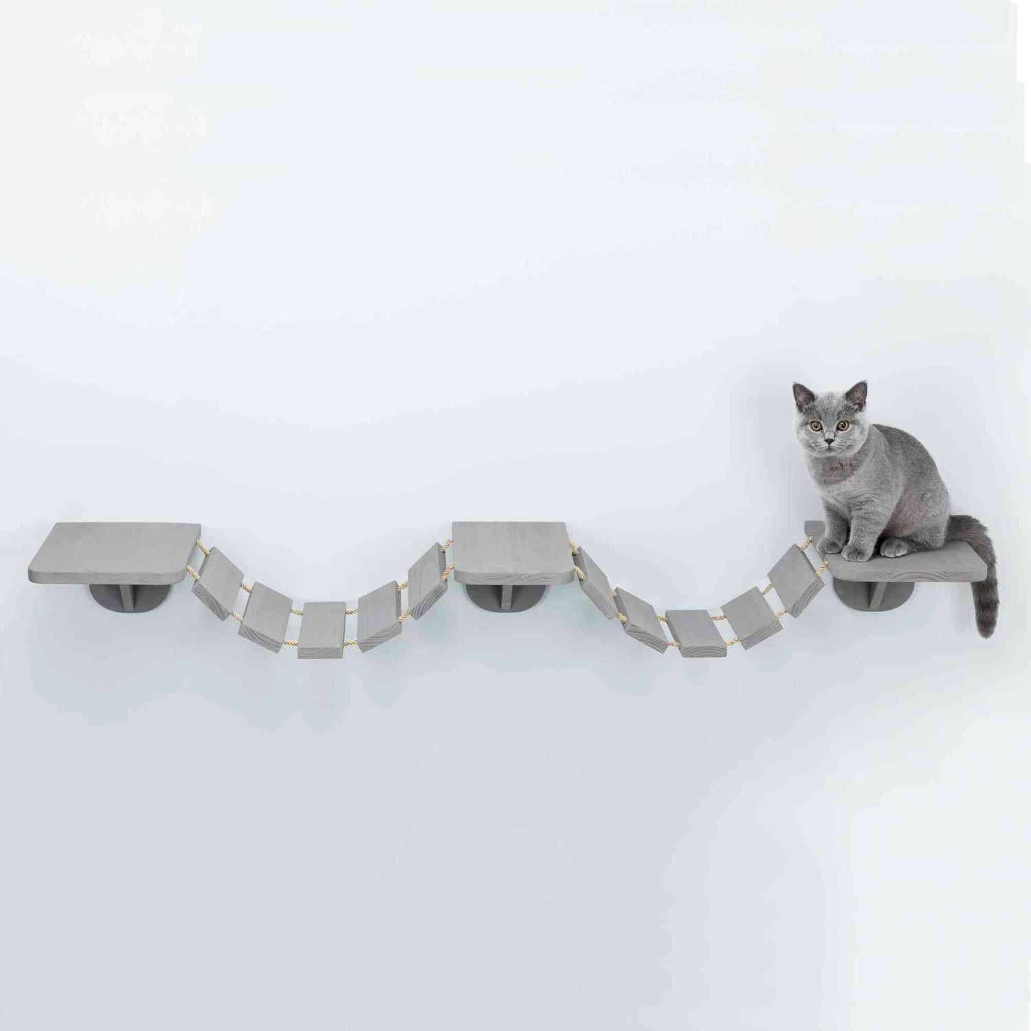 Trixie Trixie Kattenladder Voor Aan De Muur - 150×30 Cm - Taupe 3 Trixie Trixie Kattenladder Voor Aan De Muur - 150×30 Cm - Taupe