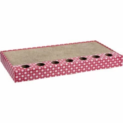 Trixie Trixie Krabkarton Met Ballen En Catnip - 48x5x25 Cm - Roze