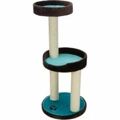 Trixie Trixie Krabpaal Lugo - 45 Cm Grondvlak - Bruin-Turquoise