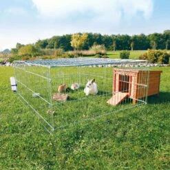 Trixie Trixie Natura Metalen Ren Met Dak -Puur Winkel trixie trixie natura metalen ren met dak 2