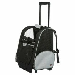 Trixie Trolley - 32x45x25 Cm - Zwart-grijs - Tot 8 Kilo