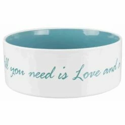 Trixie Voer- En Waterbak Steen - Pet's Home - Blauw - 1.4 L - 20 Cm -Puur Winkel trixie voer en waterbak steen pets home blauw 14 l 2