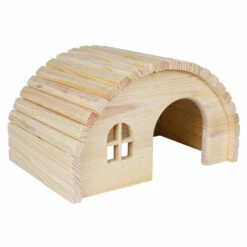 Trixie Vurenhout Huisje Rond Dak 29x17x20 Cm