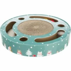 Trixie Xmas Krabkarton Met Speelgoed - Kerst Kattenspeelgoed - 33 X 5 Cm -Puur Winkel trixie xmas krabkarton met speelgoed kerst kattens 3